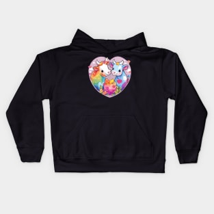 I Love Cow Kids Hoodie